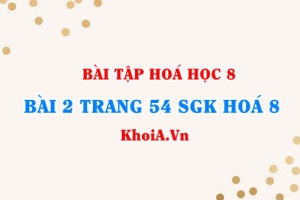 Bài 2 trang 54 SGK Hoá 8: Định luật bảo toàn khối lượng
